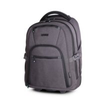 Urban Factory Heavee Green Mochila de Viaje para Portatil hasta 16" - Transformable en Carro - Ecologica - Color Gris
