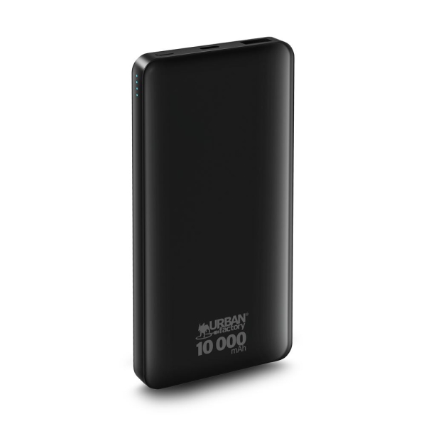 Urban Factory Juicee Max Powerbank 10000mAh - Entrada USB-C - Salida USB-C y USB-A - Color Negro