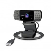 Urban Factory Webee Webcam USB 2Mpx - Full HD 1080P - Enfoque Automatico - Microfono Incorporado - Tapa de Privacidad - Color Negro