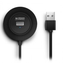 Urban Factory Minee HUB 4 en 1 - USB-A Macho - 4xUSB-A Hembra - Color Negro