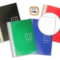 Golden Cuaderno Espiral Folio 80 Hojas 60grs 1 Raya - Margen Remarcado - Tapa Extradura - Colores Surtidos