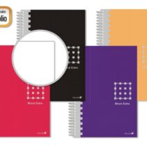 Golden Cuaderno Espiral Folio 80 Hojas 60grs Liso - Margen Remarcado - Tapa Extradura - Colores Surtidos