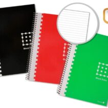 Golden Cuaderno Espiral 4º 80 Hojas 60grs Pautado 3.5mm - Margen Remarcado - Tapa Extradura - Colores Surtidos