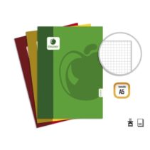 Golden Basic Pack de 10 Libretas Grapadas A5 50 Hojas 60grs Cuadricula - Colores Surtidos