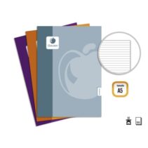 Golden Basic Pack de 10 Libretas Grapadas A5 50 Hojas 60grs Pautada 3.5 - Colores Surtidos