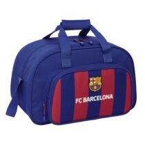 Safta F.C. Barcelona Bolsa Deporte - Bandolera Ajustable - Asa de Mano - Fondo Semirigido Extraible - 40x24x23cm - Tacos Protectores - Color Rojo y Azul