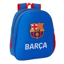 Safta F.C. Barcelona Mochila 3D - Asa de Mano - Portabotellas Lateral - 27x33x10cm - Color Azul