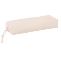 Safta Estuche Portatodo de 22cm - 1 Compartimento - Rectangular - Goma Elastica Trasera - 22x4x7cm - Color Beige