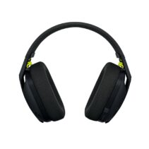 Logitech G435 Auriculares Gaming Inalambricos - Diadema Ajustable - Bluetooth LightSpeed - 2 Microfonos - Color Negro y amarillo fluorescente