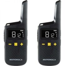 Motorola XT185 Pack 2 Walkie Talkies - 16 Canales PMR446 + 121 Codigos - Alcance de hasta 8km - Autonomia hasta 24h