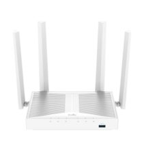 Cudy Router WiFi Mesh Gigabit AC1200 - Velocidad hasta 1000Mbps - 5 Puertos - 4 Antenas Fijas de 5dBi - USB 3.0 - Color Blanco