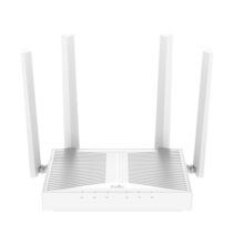 Cudy Router WiFi 6 Mesh Gigabit Dual Band AX3000 - Velocidad hasta 1000Mbps - 5 Puertos - 4 Antenas Fijas de 5dBi - Tecnologia MU-MIMO - Color Blanco