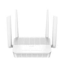 Cudy Router WiFi 6 2.5G Mesh Dual Band AX3000 - Velocidad hasta 1000Mbps - 4 Puertos - 4 Antenas Fijas de 5dBi - Tecnologia MU-MIMO - Color Blanco