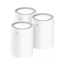 Cudy Pack de 3 Sistemas WiFi Mesh 7 Gigabit Dual Band BE3600 - Velocidad hasta 1000Mbps - 3 Puertos - Antenas Internas - Color Blanco