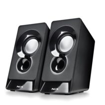 NGS SB210 Altavoces 2.0 12W - Alimentacion por USB - Entrada Jack - Control de Volumen Integrado - Color Negro