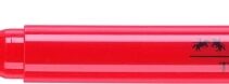 Faber-Castell Textliner 38 Marcador Fluorescente - Cuerpo Fino - Punta Biselada - Trazo Grueso y Fino - Tinta con Base de Agua - Color Rojo