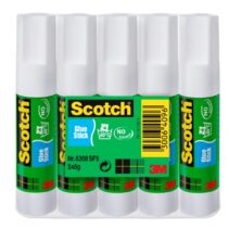 Scotch Pack de 5 Pegamentos en Barra Adhesivo Solido - 8gr por Unidad - Color Transparente