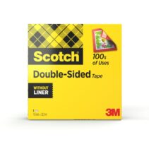 Scotch Cinta Adhesiva de Doble Cara - 19mm x 33m - Color Transparente