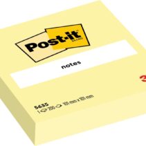 Post-It Bloc de 200 Notas Adhesivas Reposicionables - Forma Cuadrada - 101x101mm - Color Amarillo Claro