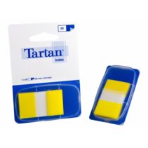 Tartan Pack de 12 Dispensadores de 50 Marcadores Reposicionables - 25x43mm - Color Amarillo