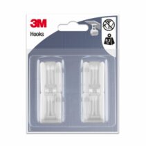 3M Pack de 4 Ganchos Adhesivos para Tazas - Soporta hasta 0.3kg - Color Transparente