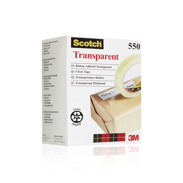 Scotch Pack de 8 Cintas Adhesivas - 19mm x 66m - Color Transparente