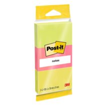 Post-It Pack de 3 Blocs de 100 Notas Adhesivas Reposicionables - Forma Rectangular - 38x51mm - Colores Surtidos