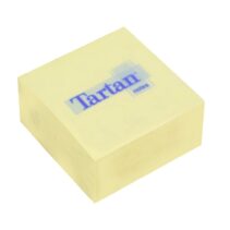 Tartan Cubo de 400 Notas Adhesivas Reposicionables - 76x76mm - Color Amarillo Claro