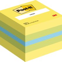 Post-It Cubo de 400 Notas Adhesivas Reposicionables - Forma Cuadrada - 51x51mm - Colores Surtidos