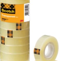 Scotch Pack de 10 Cintas Adhesivas - 15mm x 33m - Color Transparente