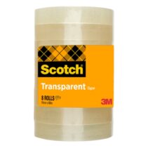 Scotch Pack de 8 Cintas Adhesivas - 19mm x 66m - Color Transparente