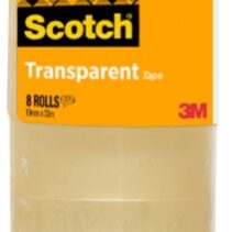 Scotch Pack de 8 Cintas Adhesivas - 19mm x 33m - Color Transparente