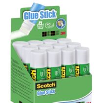 Scotch Expositor de 12 Barras de Pegamento Adhesivo Solido de 40gr - Color Transparente