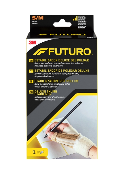 Futuro Deluxe Estabilizador del Pulgar - Talla S/M (12.7 - 19.1cm) - Transpirable - Color Beige