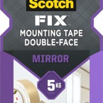 Scotch-Fix Cinta de Montaje de Doble Cara para Espejos - 19mm x 1.5m - Color Blanco