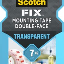 Scotch-Fix Cinta de Montaje de Doble Cara Transparente - 19mm x 1.5m - Color Transparente