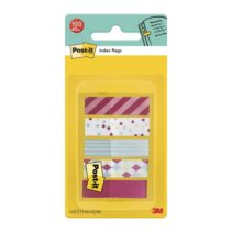 Post-It Index Dispensador con 100 Marcadores de Indice Reposicionables - Forma Rectangular - Colores Surtidos