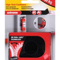 Scotch Extreme Cierres Adhesivos Reposicionables - 25mm x 75mm - Soporta hasta 5kg - Color Negro