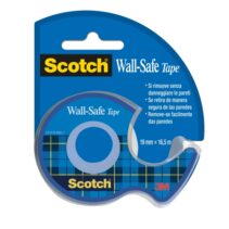 Scotch Cinta Adhesiva para Paredes - 19mm x 16.5m - Incluye Dispensador - Color Transparente