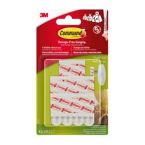 Command Tiras Adhesivas para Posteres - Formatos Surtidos - Soporta hasta 4.4kg - Color Blanco