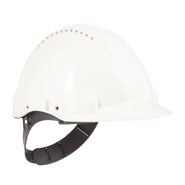 3M Casco de Proteccion - con Ventilacion - Sensor Uvicator - Pin de Ajuste - Color Blanco