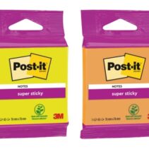 Post-It Super Sticky Bloc de 45 Notas Adhesivas Reposicionables - Forma Cuadrada - 76x76mm - Colores Surtidos