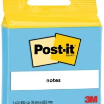 Post-It Bloc de 100 Notas Adhesivas Reposicionables - Forma Rectangular - 63.5x76mm - Color Azul