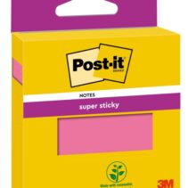 Post-It Super Sticky Bloc de 90 Notas Adhesivas Reposicionables - 76x76mm - 100% PEFC - Color Rosa