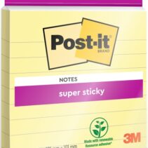 Post-It Super Sticky Bloc de 45 Notas Adhesivas Reposicionables - Forma Cuadrada - 101x101mm - Color Amarillo Claro
