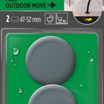 Scotch Pack de 2 Patines Deslizantes Adhesivos - Diametro de 47 a 52mm - Color Gris