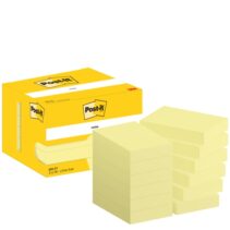 Post-It Pack de 12 Blocs de 100 Notas Adhesivas Reposicionables - Forma Rectangular - 51x76mm - Color Amarillo Claro