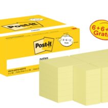 Post-It Pack de 24 Blocs de 100 Notas Adhesivas Reposicionables - Forma - 51x38mm - Color Amarillo Claro