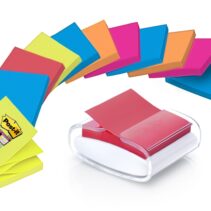 Post-It Super Sticky Dispensador con 12 Blocs de 90 Z-Notas - Dispensador Pro - Forma Cuadrada - 76x76mm - Color Blanco