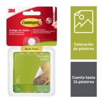 Command Tiras Adhesivas para Posteres - Color Gris